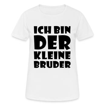 Der kleine Bruder - Frauen T-Shirt atmungsaktiv - Weiß - Vorne - AI Model Female 172 dark (172cm)