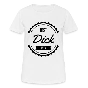 best dick richard - T-shirt respirant Femme - blanc - Devant - AI Model Female 172 dark (172cm)