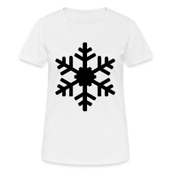 schneeflocke - Frauen T-Shirt atmungsaktiv - Weiß - Vorne - AI Model Female 172 dark (172cm)