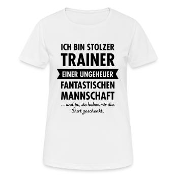 Lustiges Trainer Geschenk - Mannschaft Team - Women's Breathable T-Shirt - white - Front - AI Model Female 172 dark (172cm)
