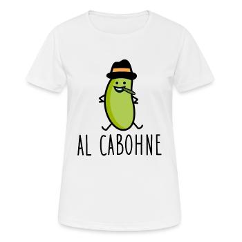 Lustige Bohne - Wortspiel - Frauen T-Shirt atmungsaktiv - Weiß - Vorne - AI Model Female 172 dark (172cm)