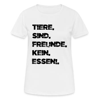 geek veganismus fleischloses essen cool - Frauen T-Shirt atmungsaktiv - Weiß - Vorne - AI Model Female 172 dark (172cm)