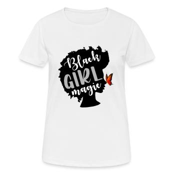 Black Girl Magic Black Woman Black Lives Matter - Women's Breathable T-Shirt - white - Front - AI Model Female 172 dark (172cm)
