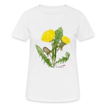 Löwenzahn (Taraxacum officinale) - Frauen T-Shirt atmungsaktiv - Weiß - Vorne - AI Model Female 172 dark (172cm)