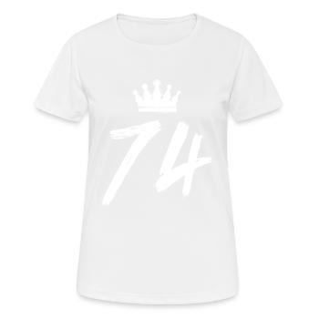 74 Couronne numérique - T-shirt respirant Femme - blanc - Devant - AI Model Female 172 dark (172cm)