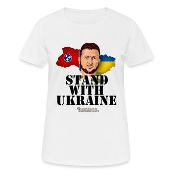 Ukraine Tennessee - T-shirt respirant Femme - blanc - Devant - AI Model Female 172 dark (172cm)