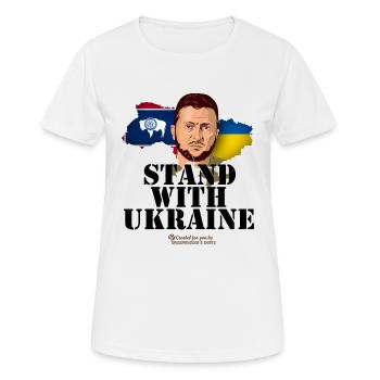 Ukraine Wyoming - Frauen T-Shirt atmungsaktiv - Weiß - Vorne - AI Model Female 172 dark (172cm)