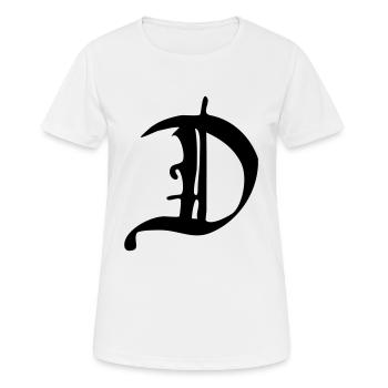 D - Women's Breathable T-Shirt - white - Front - AI Model Female 172 dark (172cm)