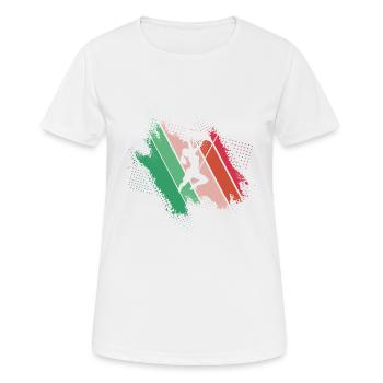 Geschenkidee Kletterin Bergsterigerin Frauenpower - Frauen T-Shirt atmungsaktiv - Weiß - Vorne - AI Model Female 172 dark (172cm)