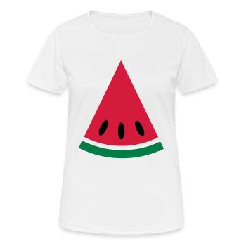 Melone - Frauen T-Shirt atmungsaktiv - Weiß - Vorne - AI Model Female 172 dark (172cm)