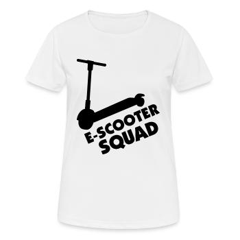 E-Scooter Roller Scooter - T-shirt respirant Femme - blanc - Devant - AI Model Female 172 dark (172cm)