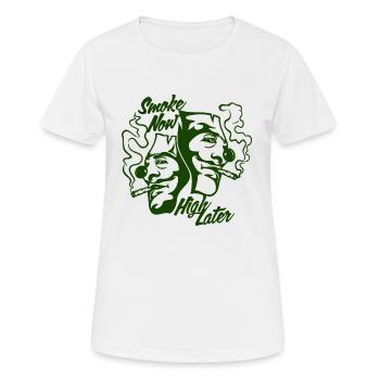 Weed Graphic - Women's Breathable T-Shirt - white - Front - AI Model Female 172 dark (172cm)