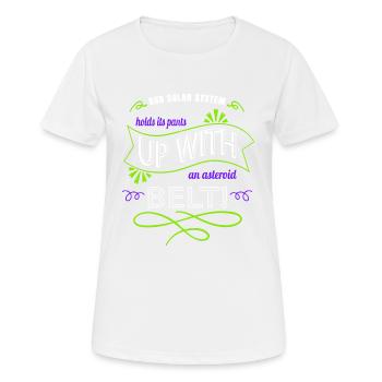 space ship astrophysics astronomy gifts astrology - Women's Breathable T-Shirt - white - Front - AI Model Female 172 dark (172cm)