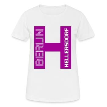 H Berlin Hellersdorf pink - Frauen T-Shirt atmungsaktiv - Weiß - Vorne - AI Model Female 172 dark (172cm)