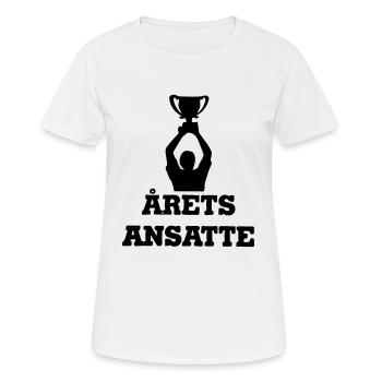 Angestellter des Jahres - Frauen T-Shirt atmungsaktiv - Weiß - Vorne - AI Model Female 172 dark (172cm)