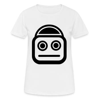 Kleiner Roboter - Frauen T-Shirt atmungsaktiv - Weiß - Vorne - AI Model Female 172 dark (172cm)