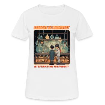 Lessons for Chemisty - Women's Breathable T-Shirt - white - Front - AI Model Female 172 dark (172cm)