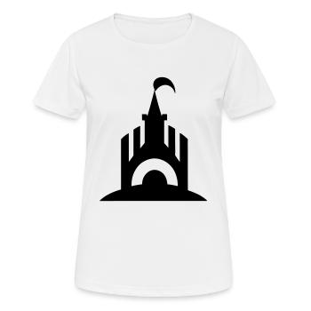 Schloß - Frauen T-Shirt atmungsaktiv - Weiß - Vorne - AI Model Female 172 dark (172cm)