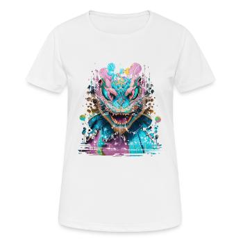 Graffiti Street Art Spray Colors Cool Artist Retro - Women's Breathable T-Shirt - white - Front - AI Model Female 172 dark (172cm)