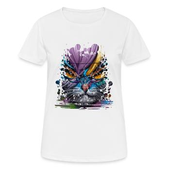 graffiti street art spray colors cool artist retro - Women's Breathable T-Shirt - white - Front - AI Model Female 172 dark (172cm)