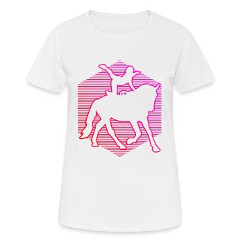 Women's Team Vaulting Athletic Discipline - Women's Breathable T-Shirt - white - Front - AI Model Female 172 dark (172cm)