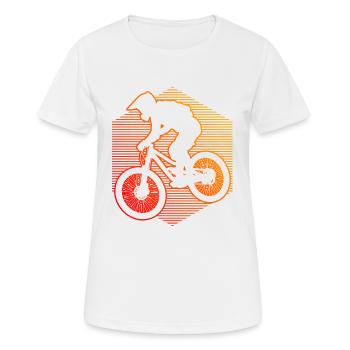 Cyclistes VTT Femme VTT - T-shirt respirant Femme - blanc - Devant - AI Model Female 172 dark (172cm)