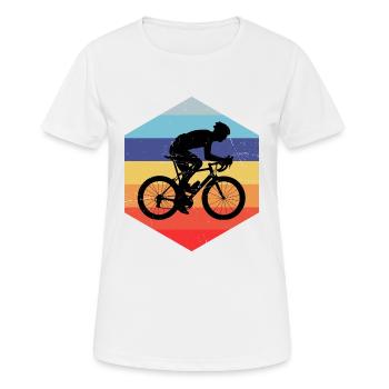 Cyclisme sur route Hommes Vélo de route Vélo de route Femme - T-shirt respirant Femme - blanc - Devant - AI Model Female 172 dark (172cm)