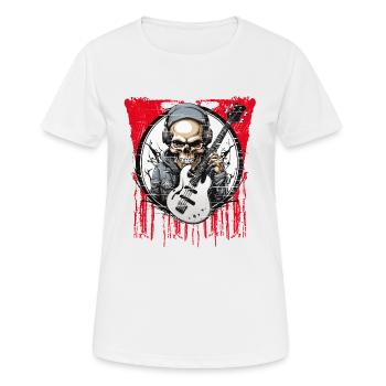 Bass until the end cool bass motif for bass fans - Women's Breathable T-Shirt - white - Front - AI Model Female 172 dark (172cm)