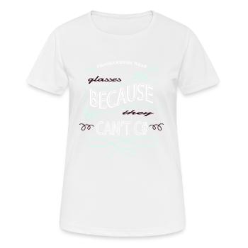 Langage informatique amusant - T-shirt respirant Femme - blanc - Devant - AI Model Female 172 dark (172cm)
