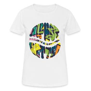 HipHop makes it all better - Frauen T-Shirt atmungsaktiv - Weiß - Vorne - AI Model Female 172 dark (172cm)