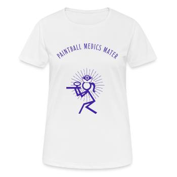 Paintball medics mater - Women's Breathable T-Shirt - white - Front - AI Model Female 172 dark (172cm)