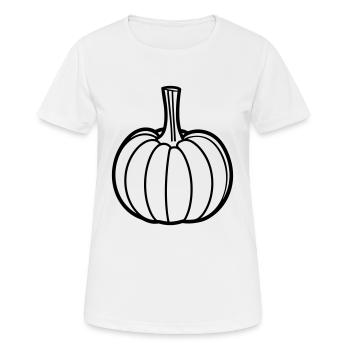 citrouille - T-shirt respirant Femme - blanc - Devant - AI Model Female 172 dark (172cm)