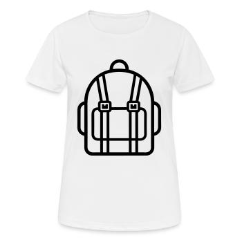 Backpack - Women's Breathable T-Shirt - white - Front - AI Model Female 172 dark (172cm)