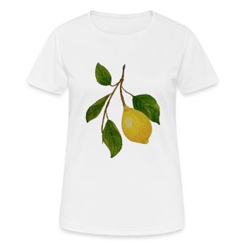 Branche de citron - T-shirt respirant Femme - blanc - Devant - AI Model Female 172 dark (172cm)