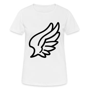 Angel Wings - Women's Breathable T-Shirt - white - Front - AI Model Female 172 dark (172cm)