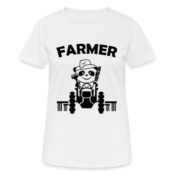 Éleveur de pandas - T-shirt respirant Femme - blanc - Devant - AI Model Female 172 dark (172cm)