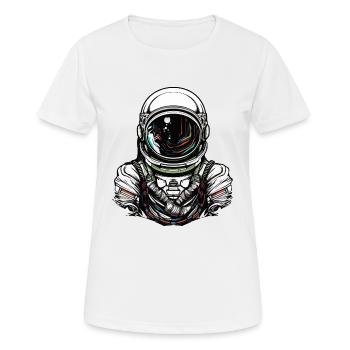 astronaut - Frauen T-Shirt atmungsaktiv - Weiß - Vorne - AI Model Female 172 dark (172cm)
