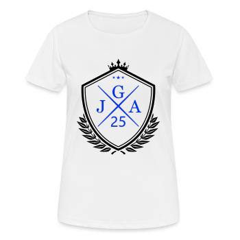 Jga 25 - Frauen T-Shirt atmungsaktiv - Weiß - Vorne - AI Model Female 172 dark (172cm)