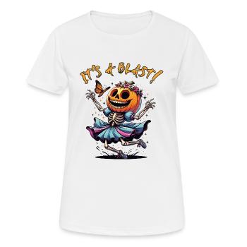 Drôle de princesse d’Halloween - T-shirt respirant Femme - blanc - Devant - AI Model Female 172 dark (172cm)