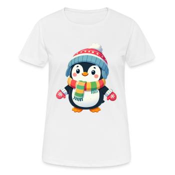 Penguin Comic - Women's Breathable T-Shirt - white - Front - AI Model Female 172 dark (172cm)