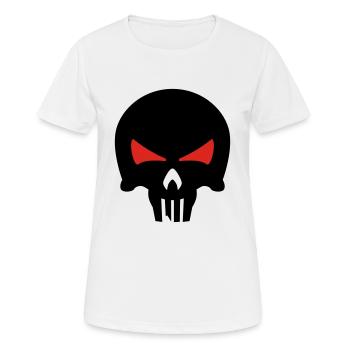 bone head - Frauen T-Shirt atmungsaktiv - Weiß - Vorne - AI Model Female 172 dark (172cm)