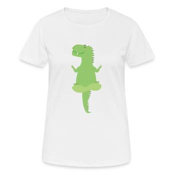dino - Women's Breathable T-Shirt - white - Front - AI Model Female 172 dark (172cm)