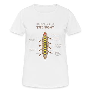 Boat team parts ship rowing - Women's Breathable T-Shirt - white - Front - AI Model Female 172 dark (172cm)