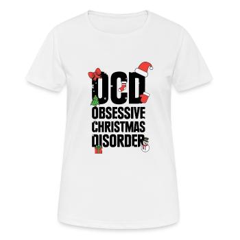 Idée cadeau Obsessive Christmas Disorder - T-shirt respirant Femme - blanc - Devant - AI Model Female 172 dark (172cm)