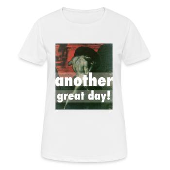 Another great day self-deprecating Sisyphus - Women's Breathable T-Shirt - white - Front - AI Model Female 172 dark (172cm)
