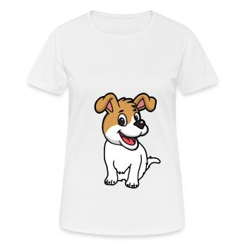 Chien Enfants Bébé Animaux De compagnie Chiens Petit animal - T-shirt respirant Femme - blanc - Devant - AI Model Female 172 dark (172cm)
