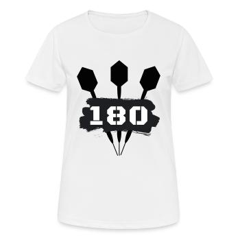 Fléchettes - T-shirt respirant Femme - blanc - Devant - AI Model Female 172 dark (172cm)