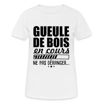 Hangover in progress, Aperitif, alcohol, humor - Women's Breathable T-Shirt - white - Front - AI Model Female 172 dark (172cm)