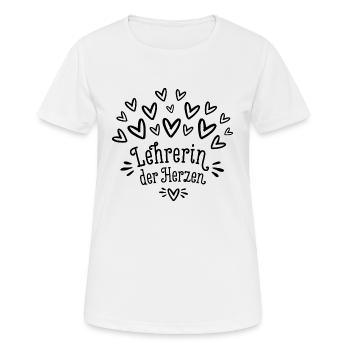 Lehrerin der Herzen Klassenlehrerin Geschenk - Frauen T-Shirt atmungsaktiv - Weiß - Vorne - AI Model Female 172 dark (172cm)