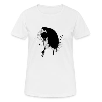 parachute - Women's Breathable T-Shirt - white - Front - AI Model Female 172 dark (172cm)